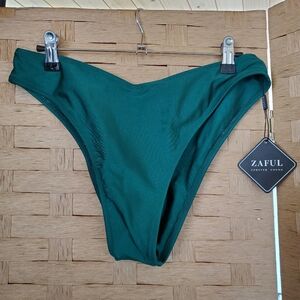 NEW Zaful Bikini Bottom Size 8 Green